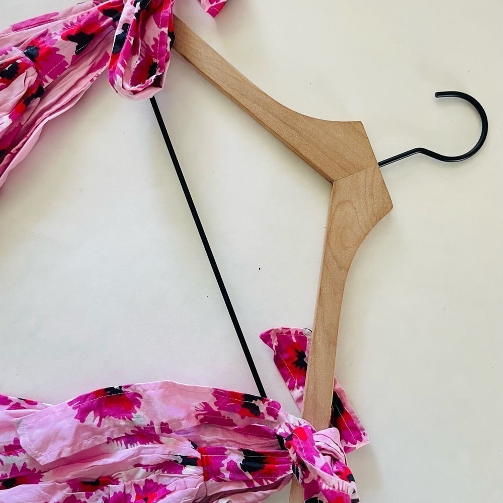 Banjanan Pink Floral Maxi Dress with Fuchsia Flowers - Picture 15 of 16